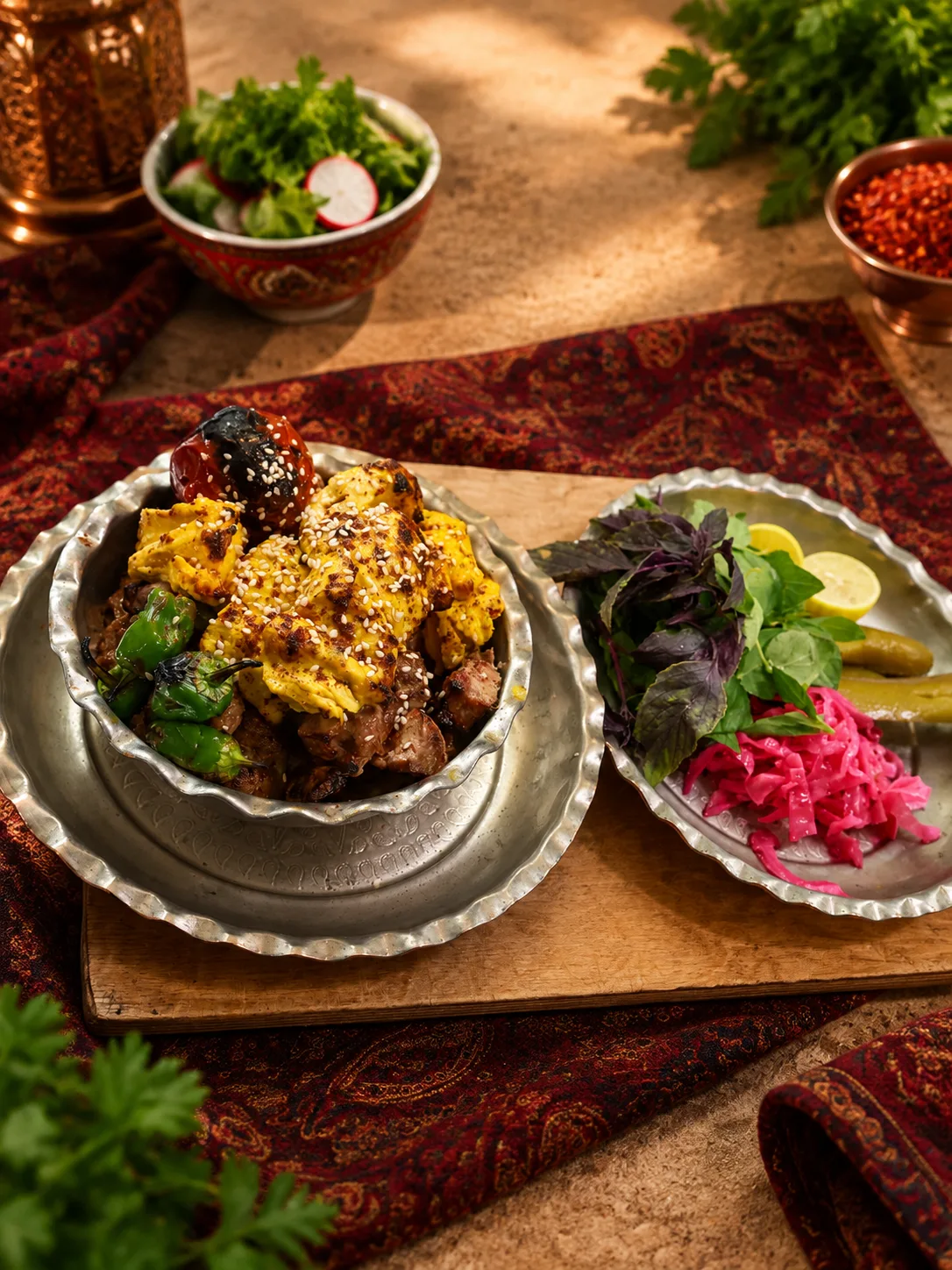 چلو کاسه کباب اردبیلی