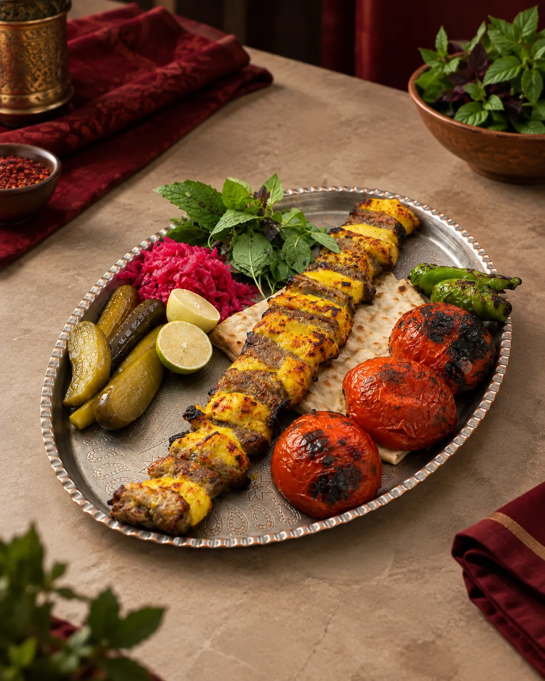 چلو کباب بختیاری